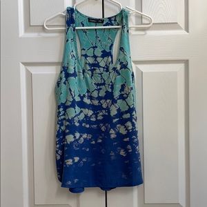 Gypsy 05 Blue and Green Tie-Dye Tank Top